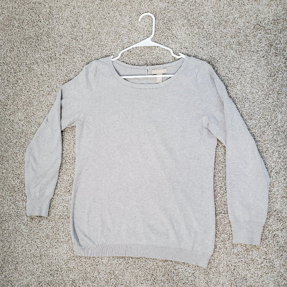 Banana Republic Gray Cotton Sweater